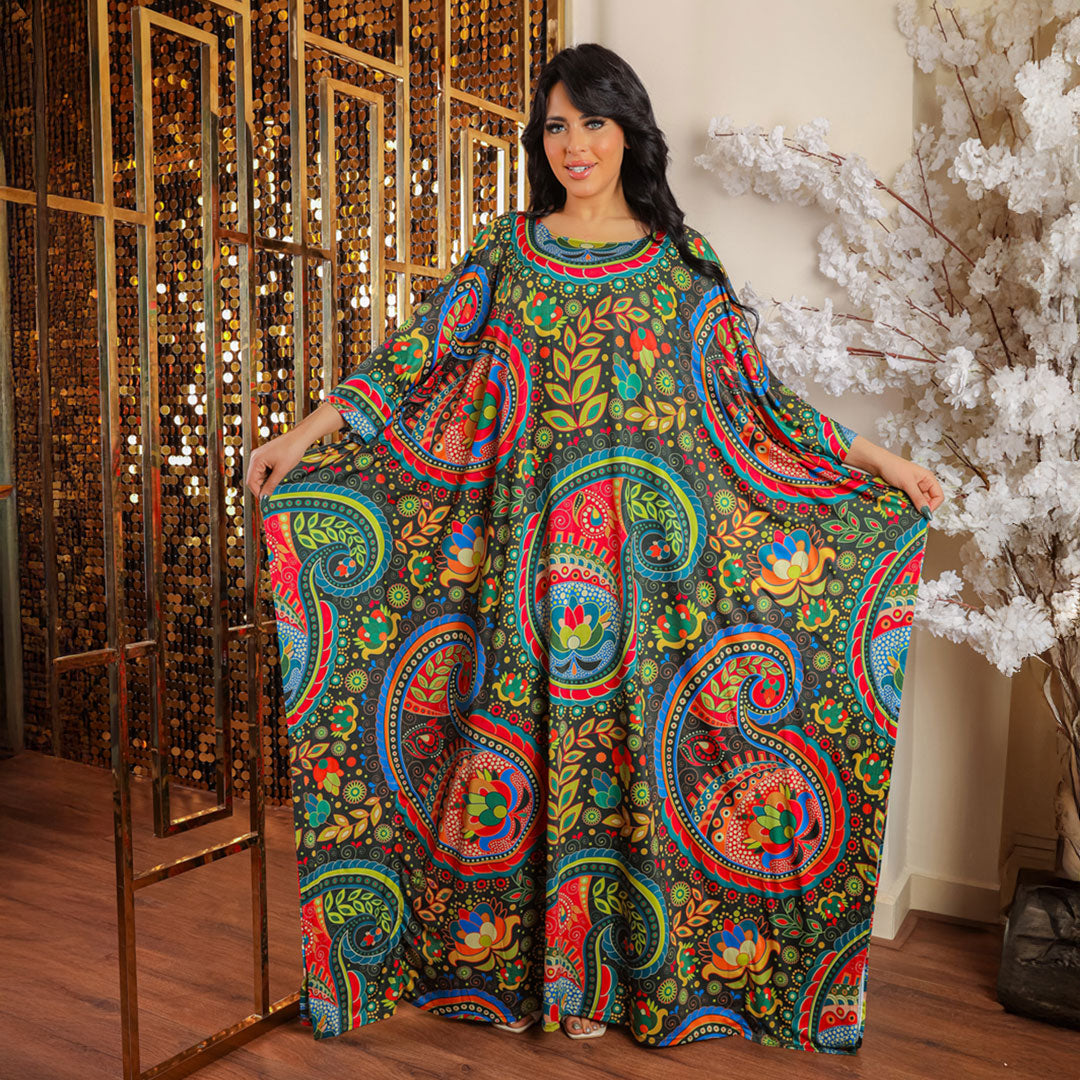 Dubai Jersey Jalabiya- Printed