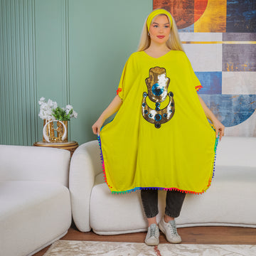 بلوزة كريب -تطريز