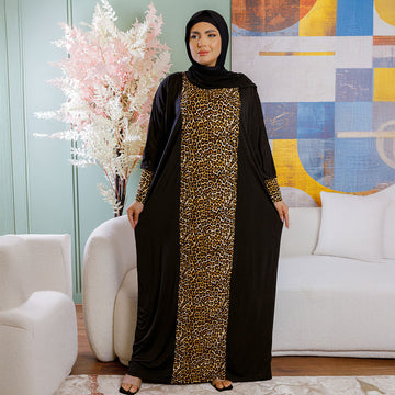 Practical Saudi Jersey prayer dress with headscarf