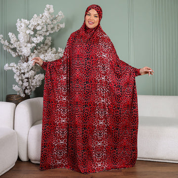 Practical Kuwaiti Jersey prayer dress with headscarf
