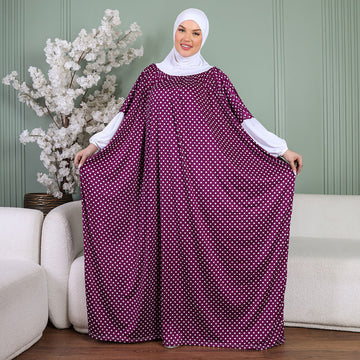 Practical Kuwaiti Jersey prayer dress with headscarf