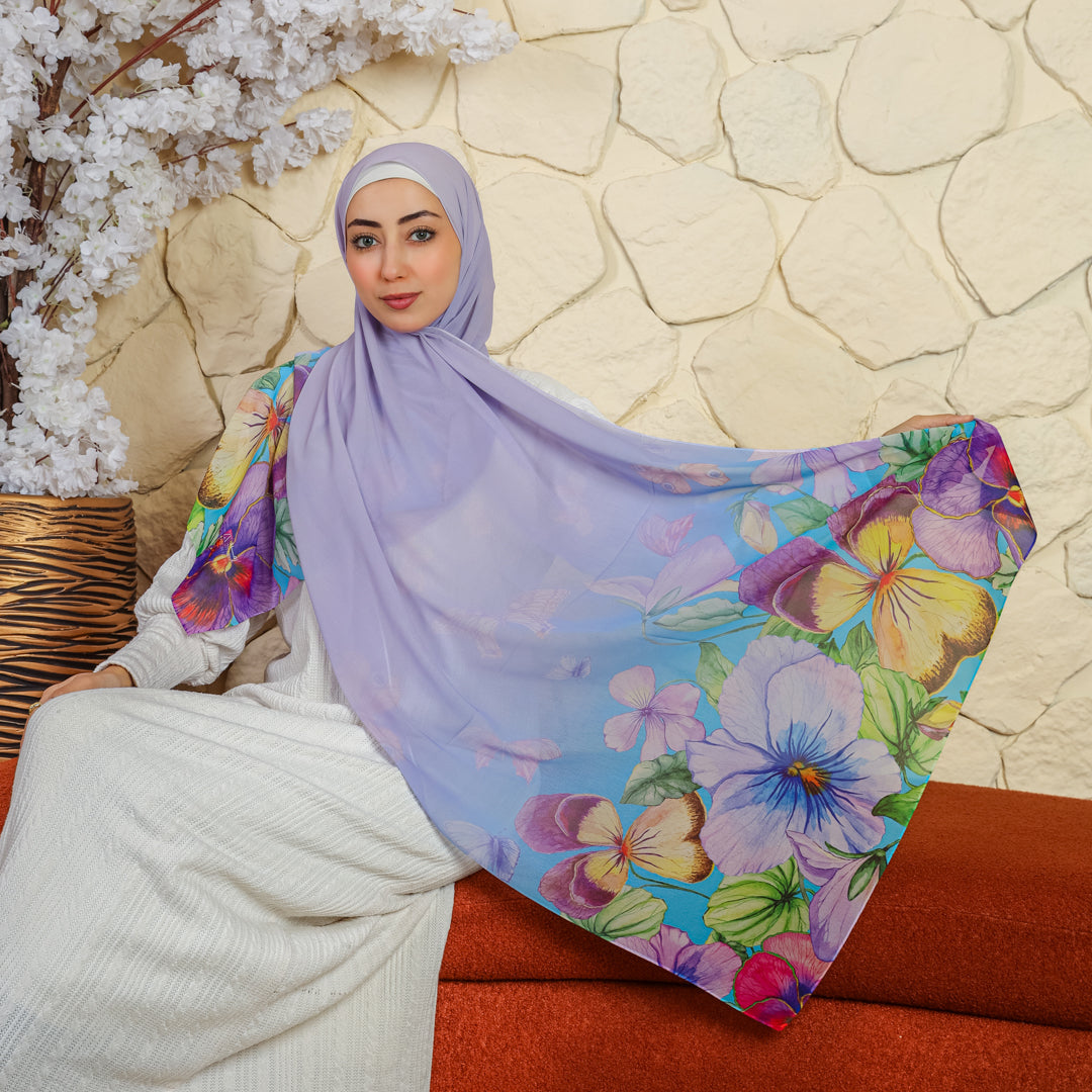 Chiffon Hijab -Printed