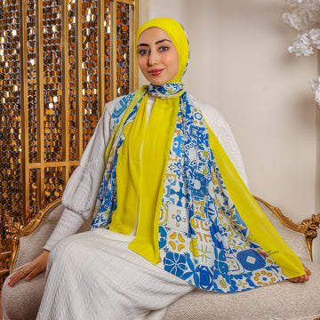 Chiffon Hijab -Printed
