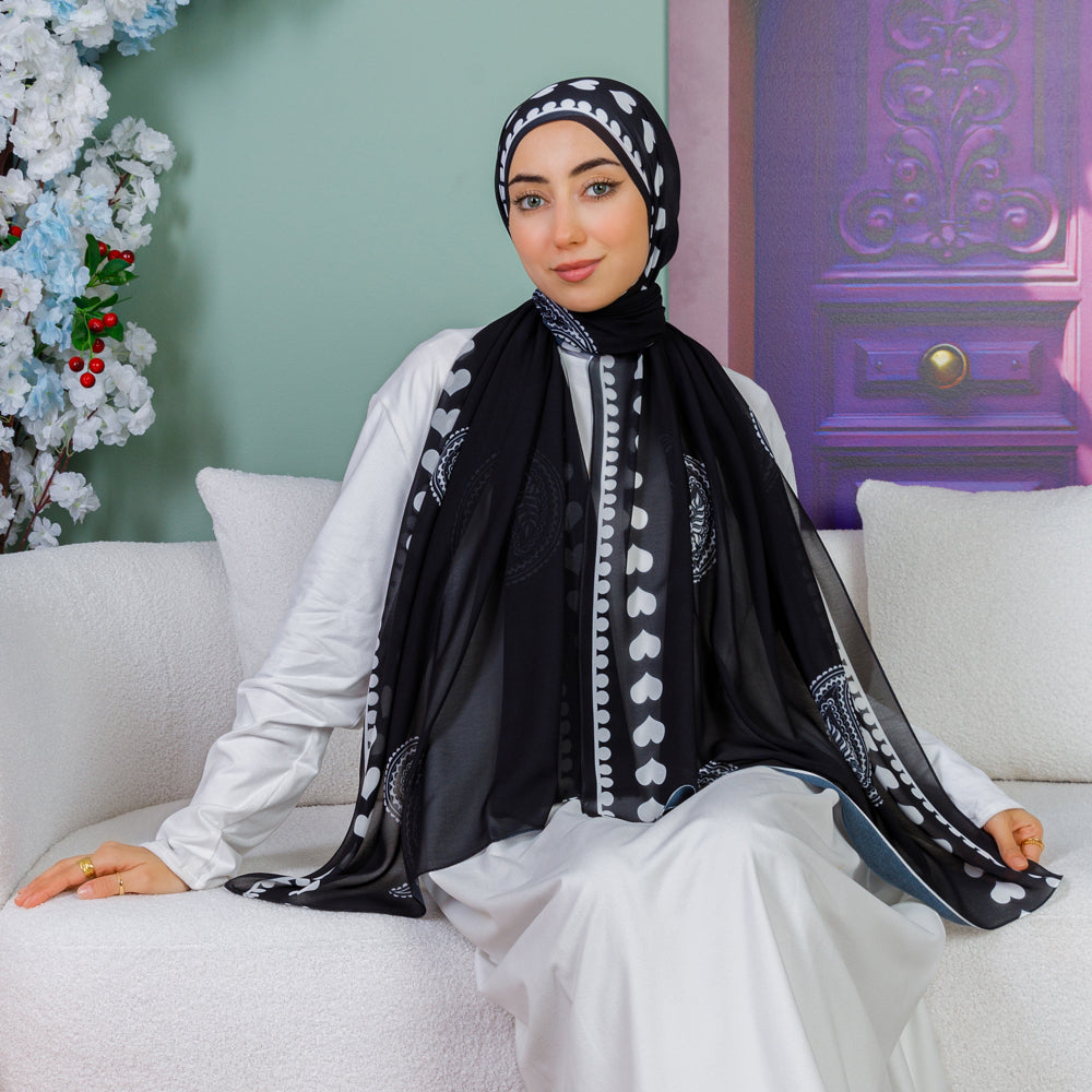 Chiffon Hijab -Printed