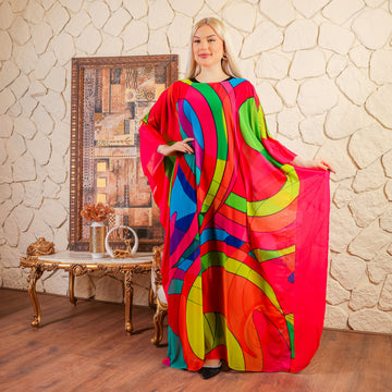 Dubai Chiffon Jalabiya- Printed