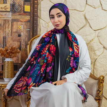 طرحة شيفون - مطبوع