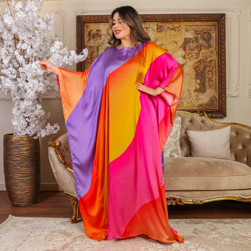 چلابية دبي حرير ستان - مطبوع