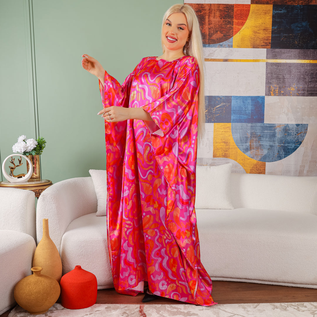 چلابية دبي حرير ستان - مطبوع