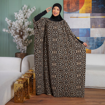 Practical Kuwaiti Crepe prayer dress with headscarf