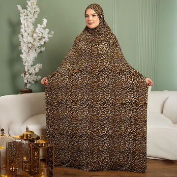 Practical Kuwaiti Jersey prayer dress with headscarf