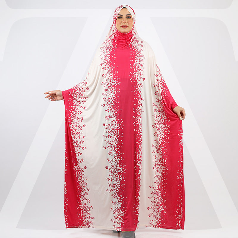 Practical  Kuwaiti Jersey prayer dress  with headscarf