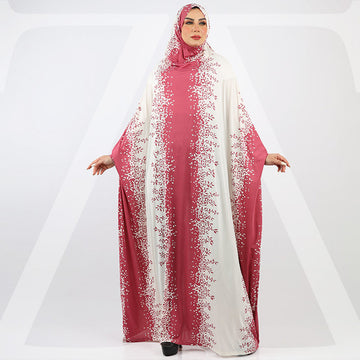 Practical  Kuwaiti Jersey prayer dress  with headscarf