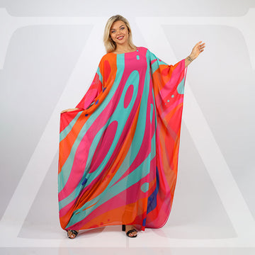 Dubai Chiffon Jalabiya- Printed