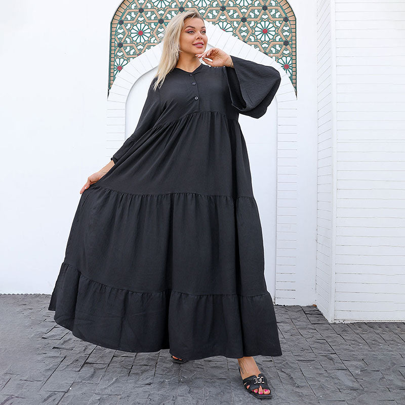 فستان كريب - سادة