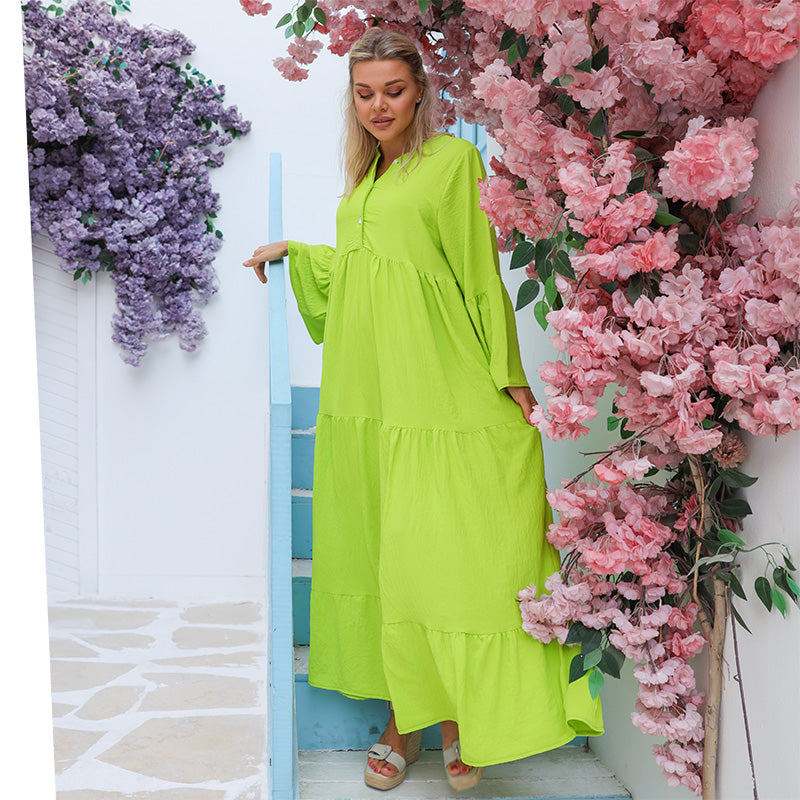 فستان كريب - سادة