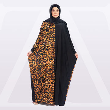 Practical Saudi Jersey  prayer dress with headscarf