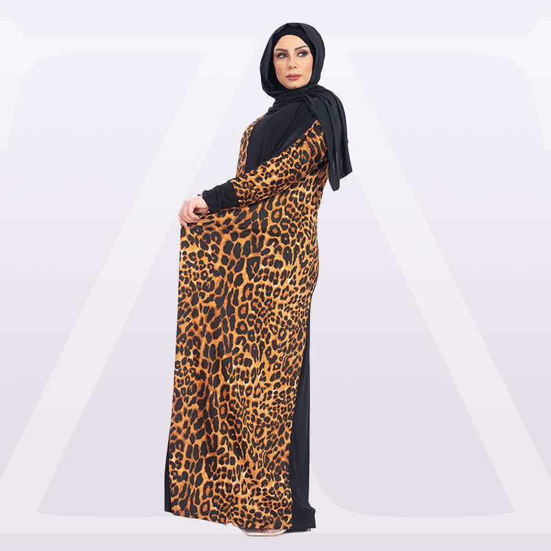 Practical Saudi Jersey  prayer dress with headscarf