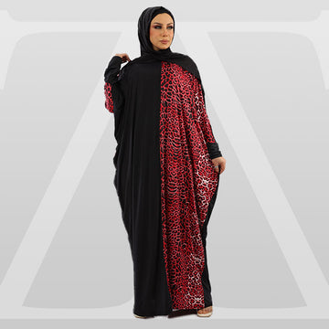 Practical Saudi Jersey prayer dress with headscarf