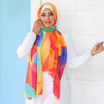Chiffon Hijab -Printed