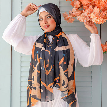 شيلة شيفون - مطبوع
