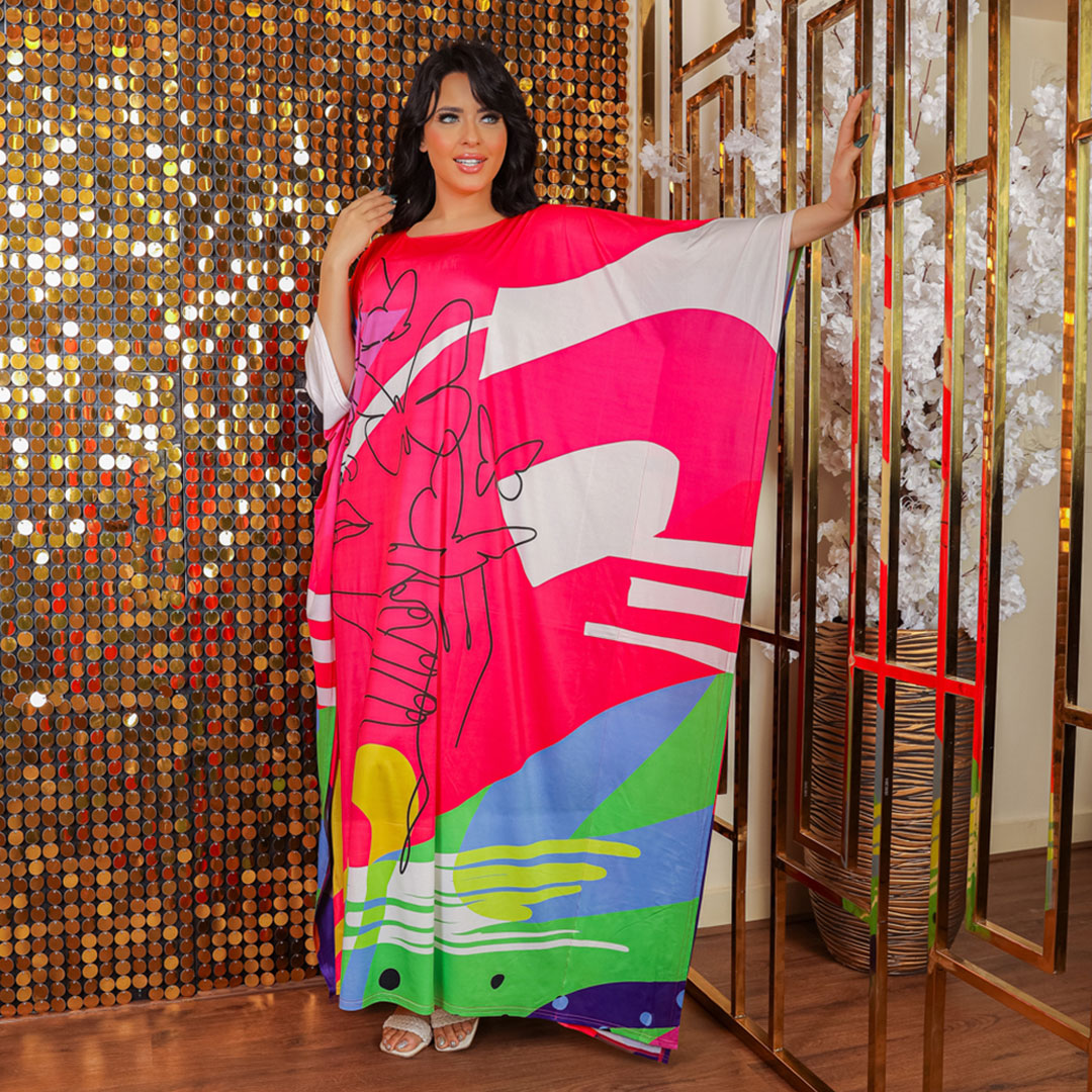 Dubai Jersey Jalabiya- Printed