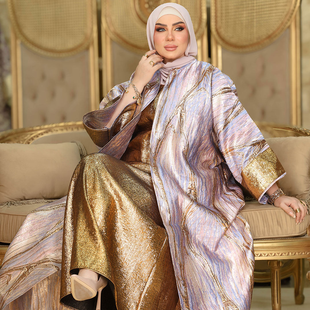 Brocade Soirée set (two-piece)