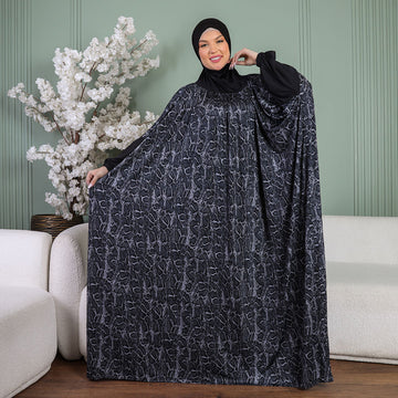 Practical  Kuwaiti Jersey prayer dress  with headscarf