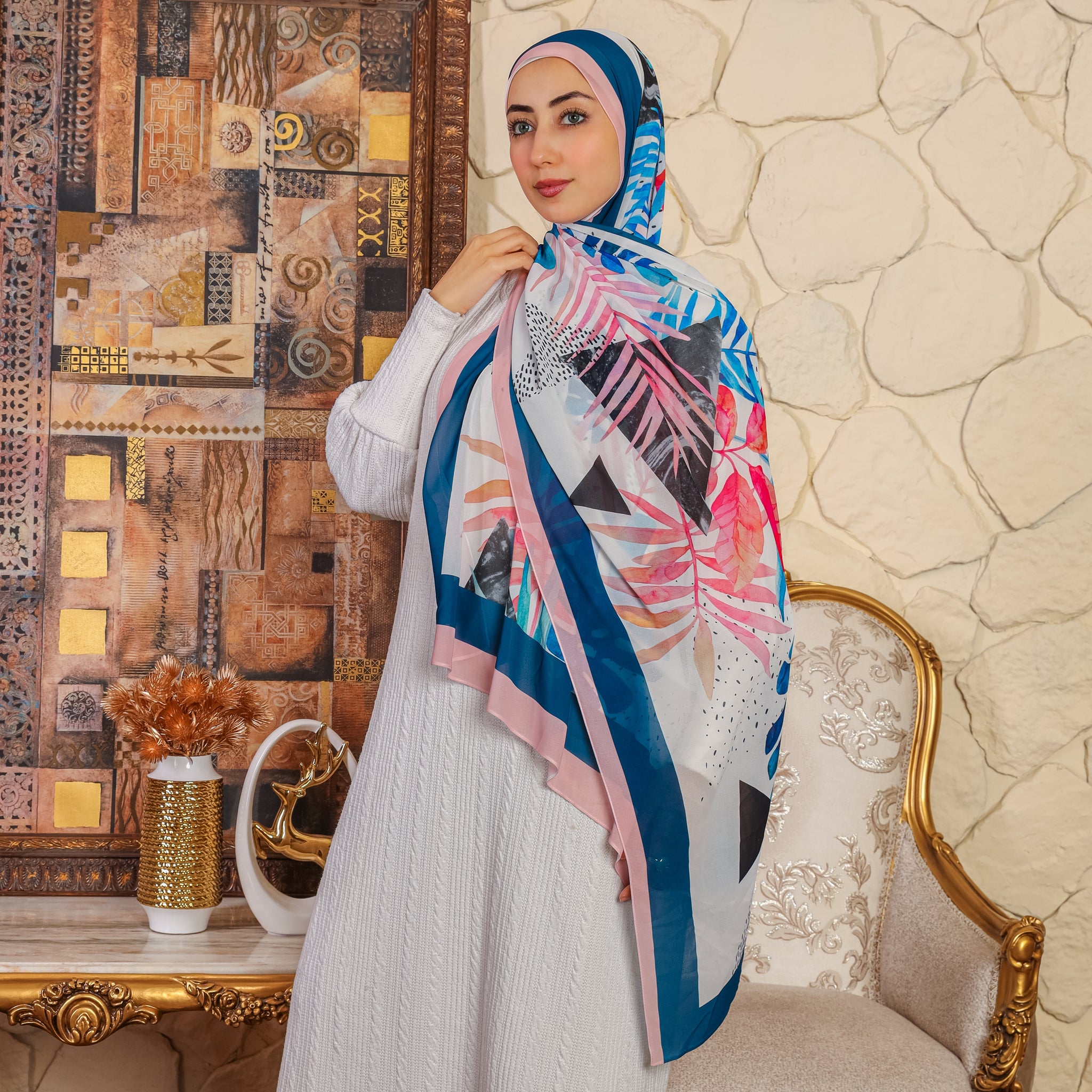 شيلة شيفون - مطبوع