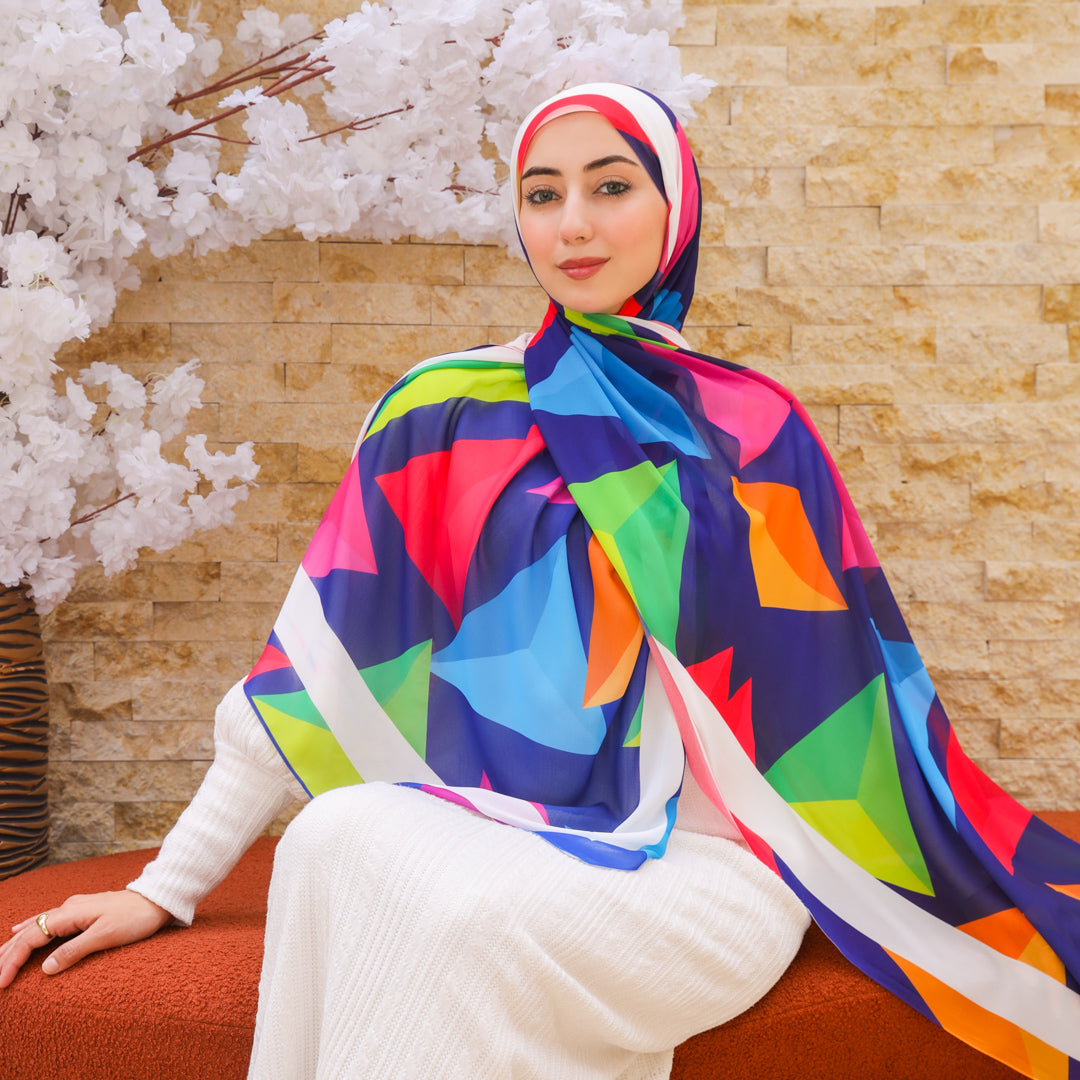 شيلة شيفون - مطبوع