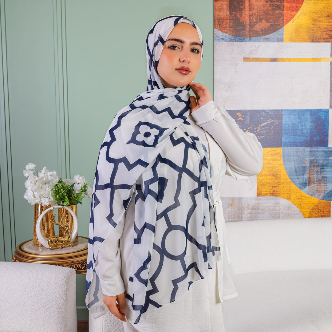 Chiffon Hijab -Printed