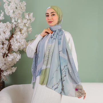 شيلة شيفون - مطبوع