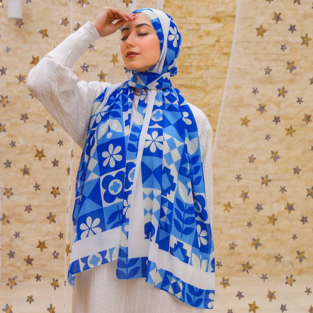 Chiffon Hijab -Printed