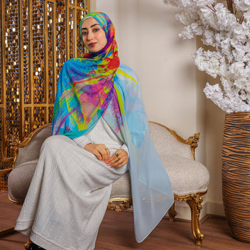Chiffon Hijab -Printed