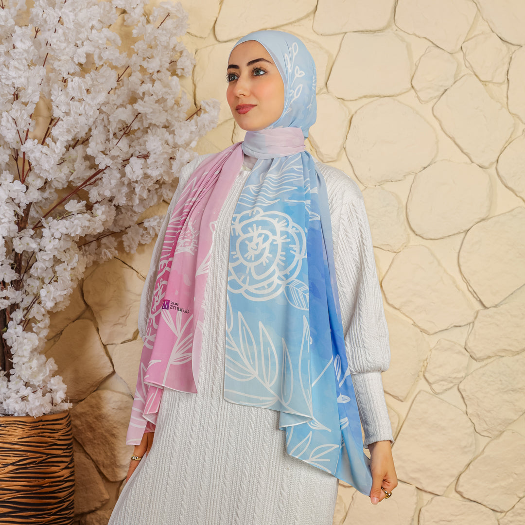 Chiffon Hijab -Printed