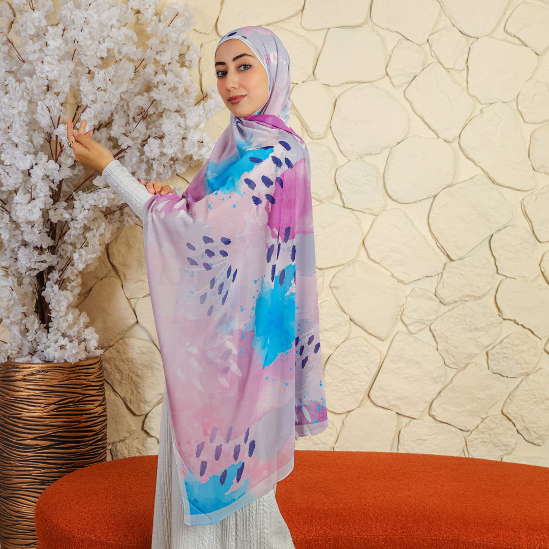 Chiffon Hijab -Printed