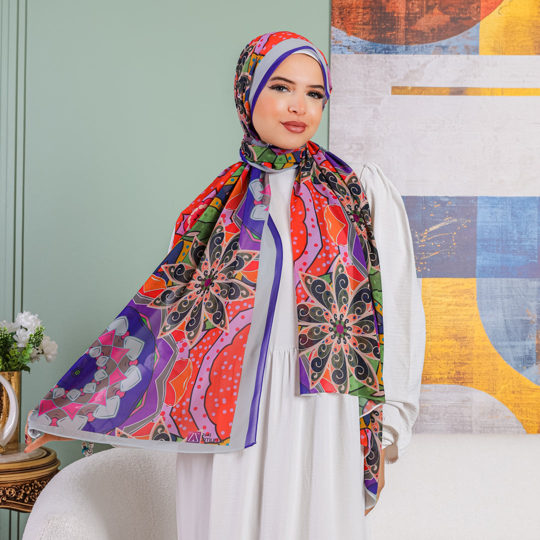 Chiffon Hijab -Printed