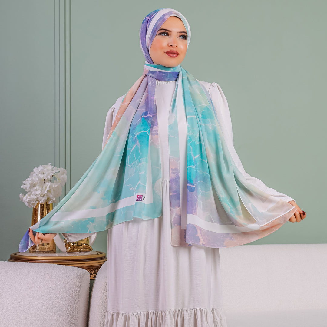 Chiffon Hijab -Printed
