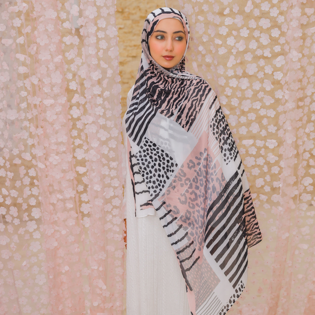 Chiffon Hijab -Printed