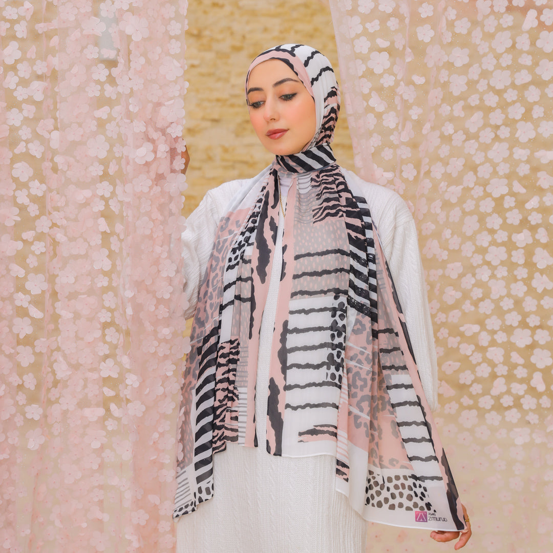 Chiffon Hijab -Printed