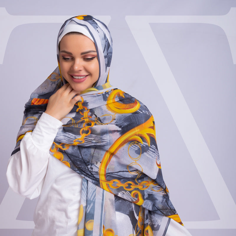 Chiffon Hijab -Printed