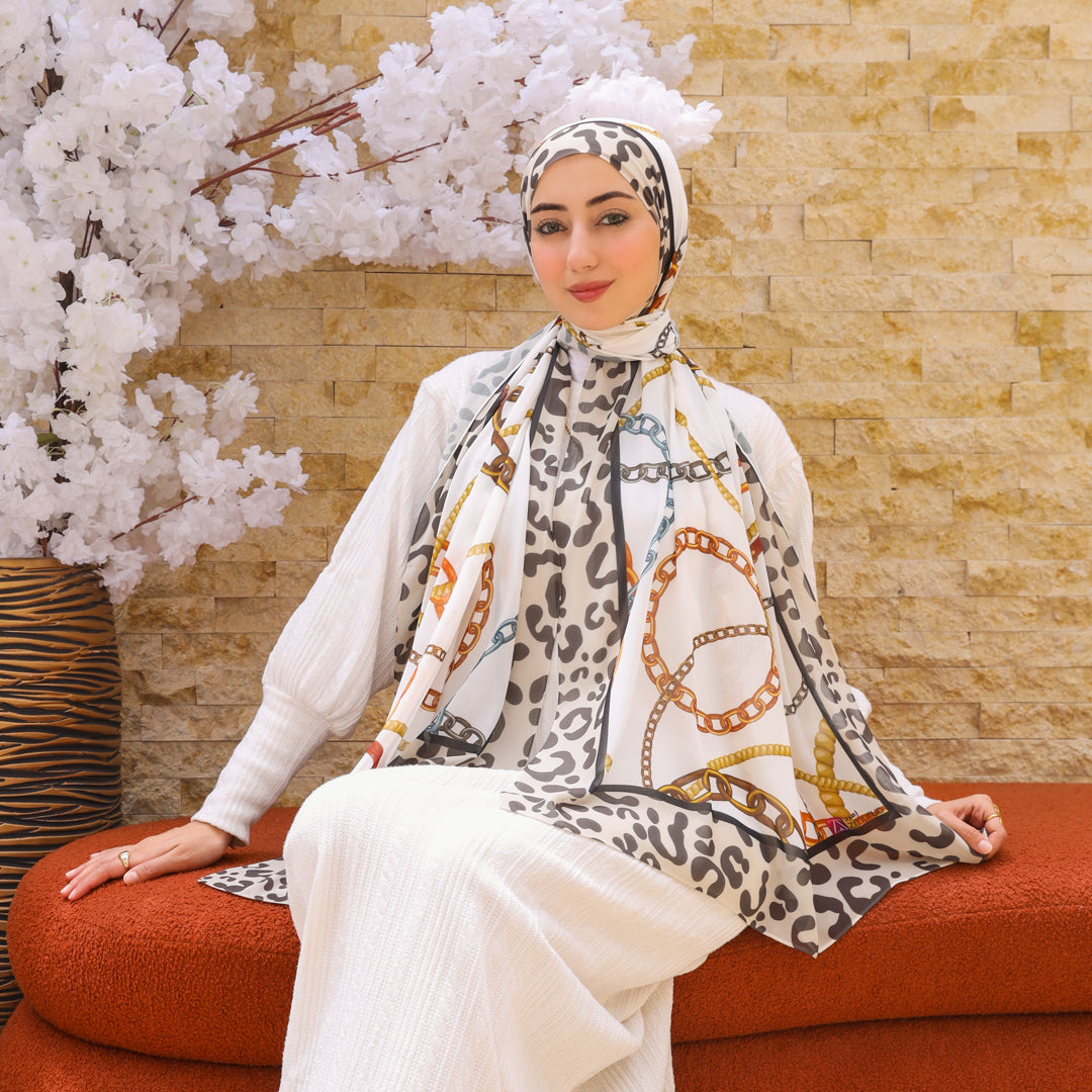 شيلة شيفون - مطبوع