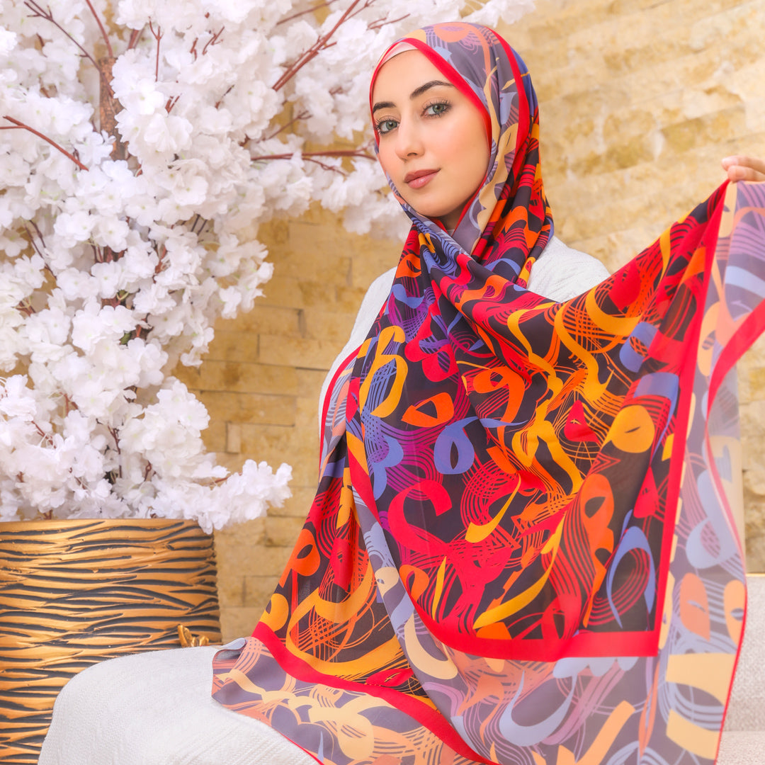 Chiffon Hijab -Printed
