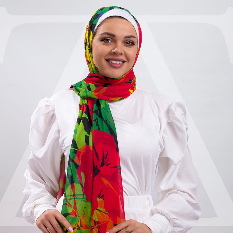 Chiffon Hijab -Printed