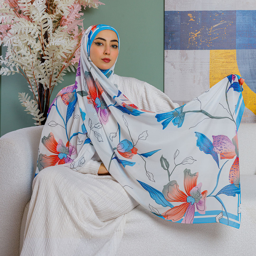 Chiffon Hijab -Printed