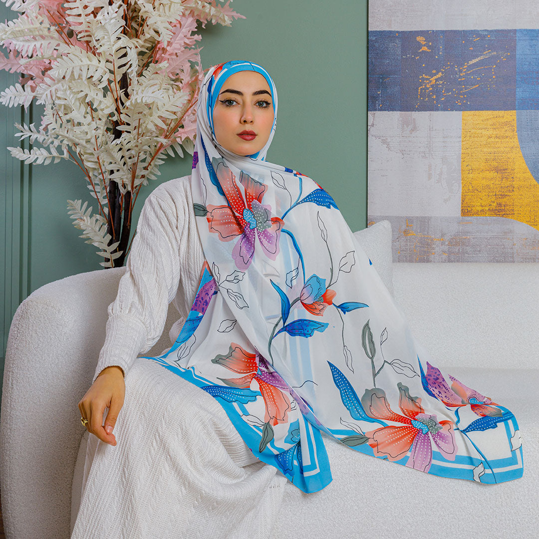Chiffon Hijab -Printed
