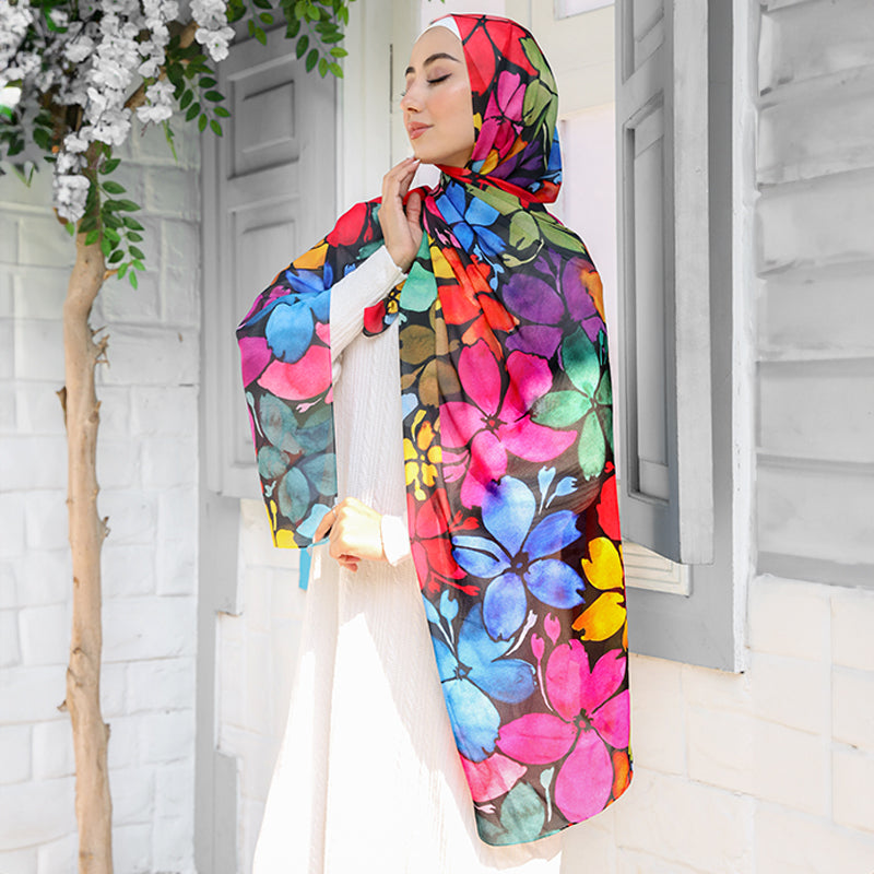Chiffon Hijab -Printed