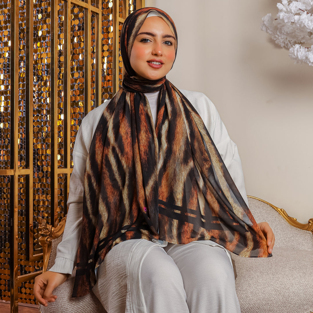 شيلة شيفون - مطبوع