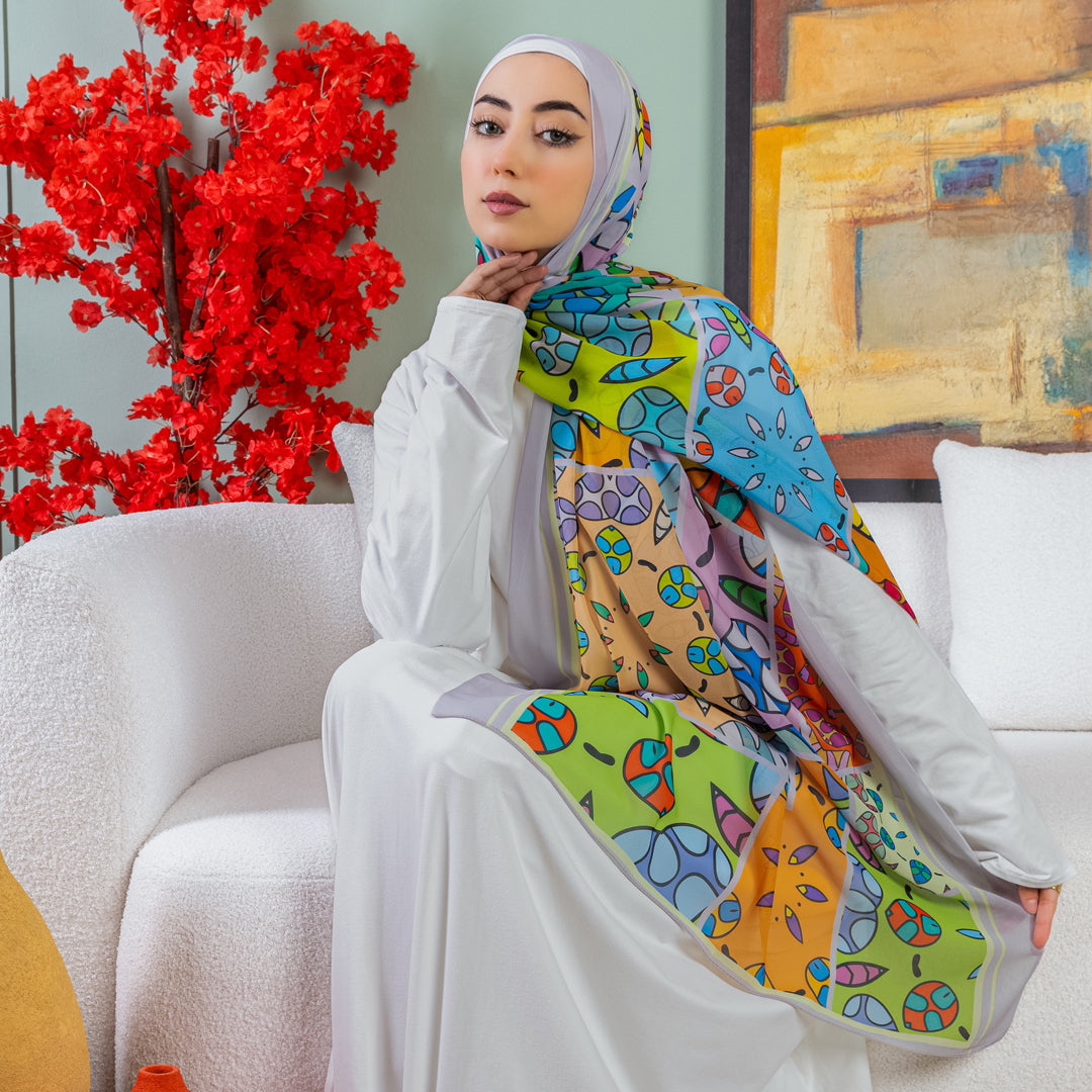 شيلة شيفون - مطبوع