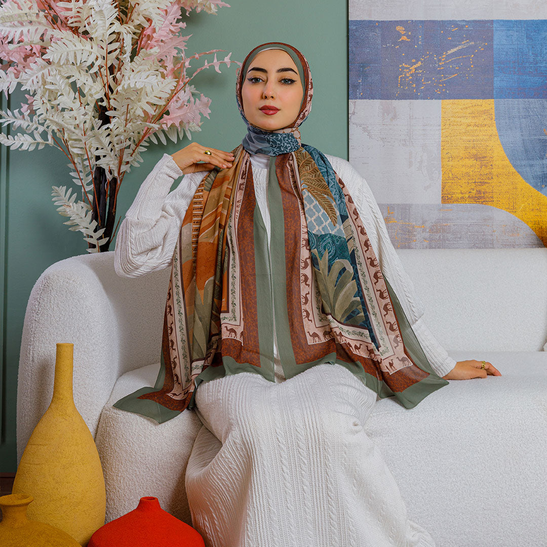 Chiffon Hijab -Printed