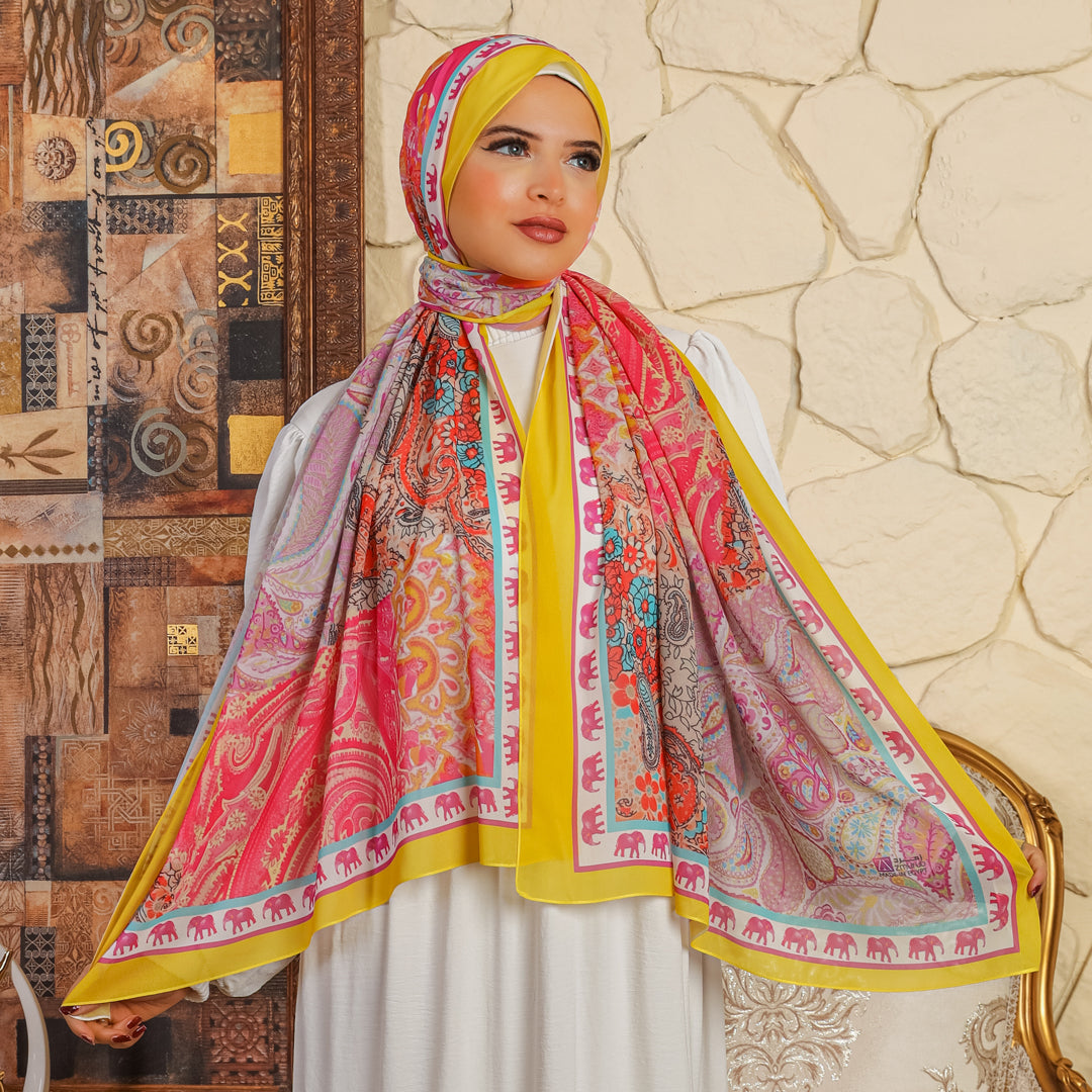 شيلة شيفون - مطبوع